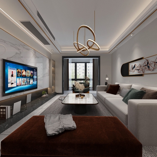 Modern A Living Room-ID:782458072