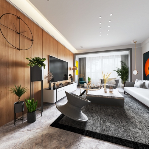 Modern A Living Room-ID:840588098