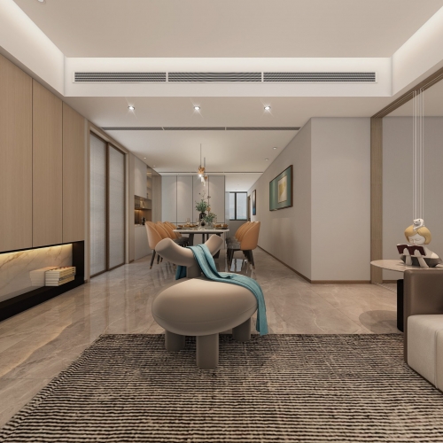 Modern A Living Room-ID:790170916