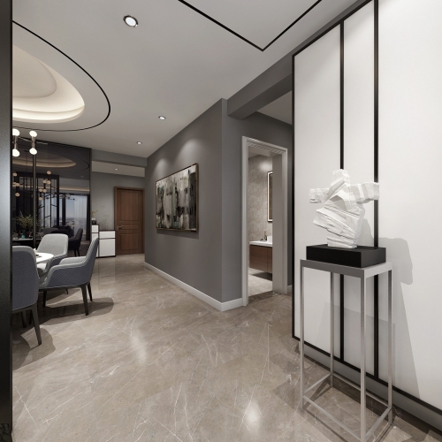 Modern A Living Room-ID:727407931