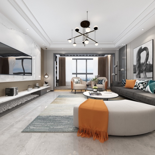 Modern A Living Room-ID:282295944