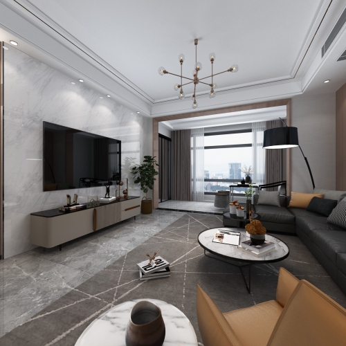 Modern A Living Room-ID:700527919