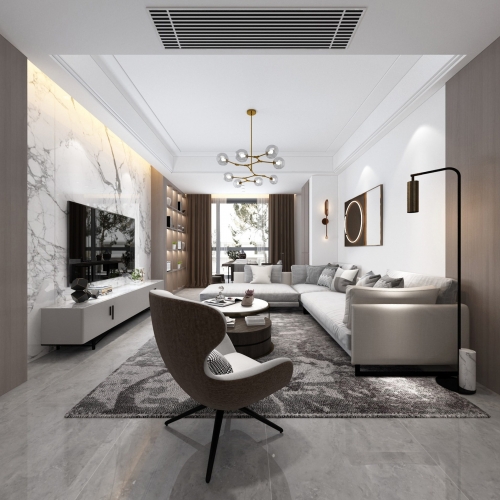 Modern A Living Room-ID:382863049