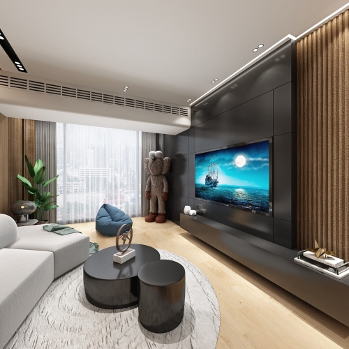 Modern A Living Room-ID:514906881