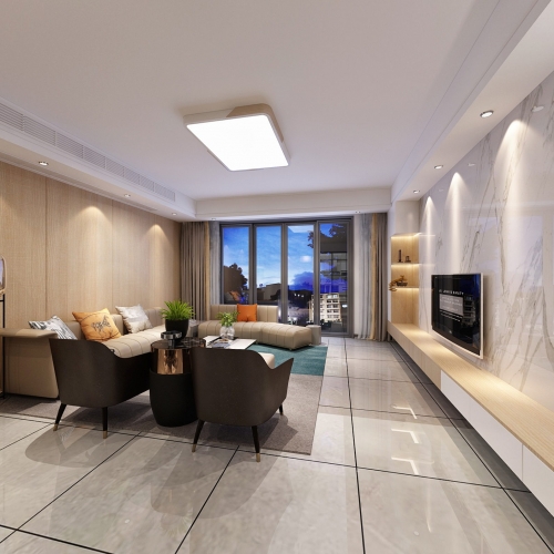 Modern A Living Room-ID:684552914