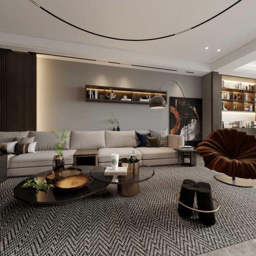 Modern A Living Room-ID:612922917