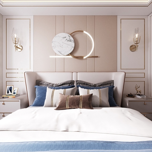 Simple European Style Bedroom-ID:748019249