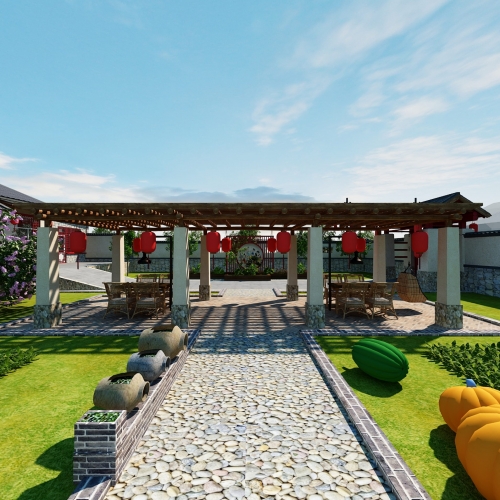 Chinese Style Courtyard/landscape-ID:686008928