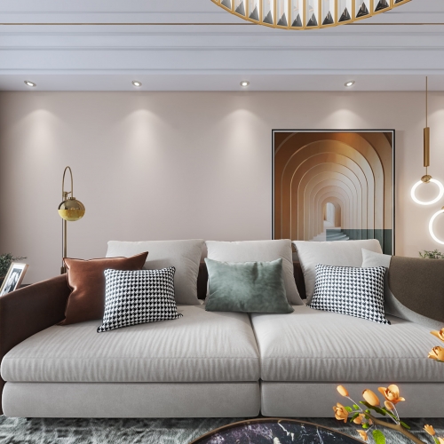 Modern A Living Room-ID:658171284