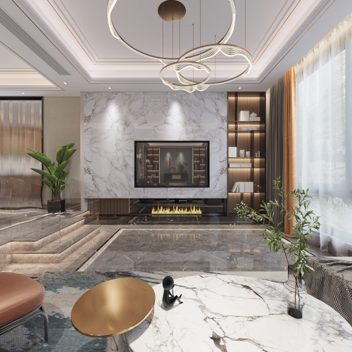 Modern A Living Room-ID:350832941