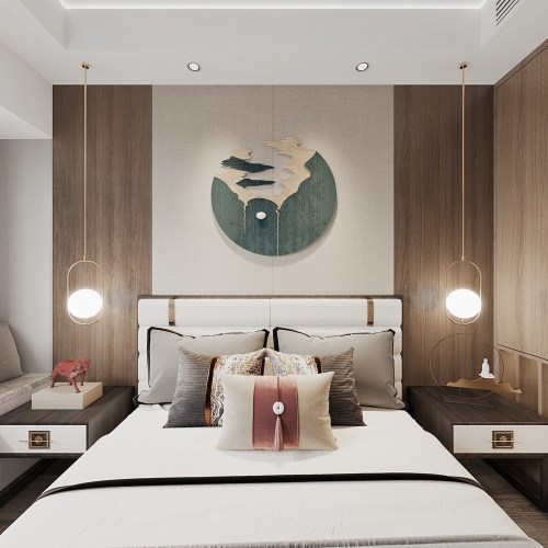New Chinese Style Bedroom-ID:658545973