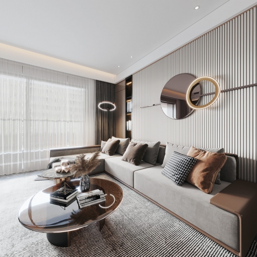 Modern A Living Room-ID:404820476