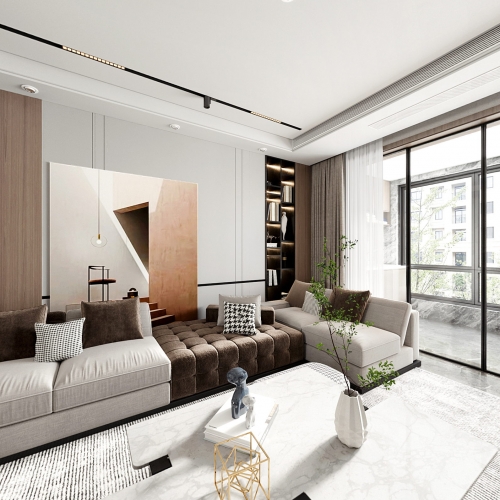 Modern A Living Room-ID:126297001