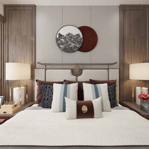 New Chinese Style Bedroom-ID:559492117
