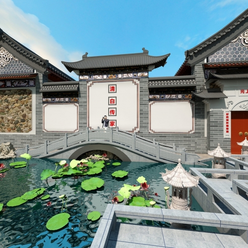 Chinese Style Courtyard/landscape-ID:924931054