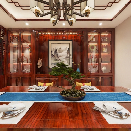 New Chinese Style Dining Room-ID:219922076
