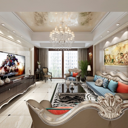 American Style A Living Room-ID:961976053