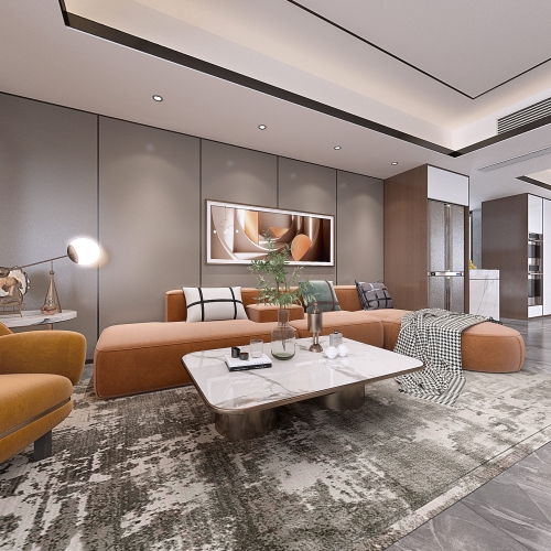 Modern A Living Room-ID:713012934