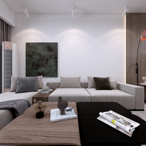 Modern A Living Room-ID:566474917