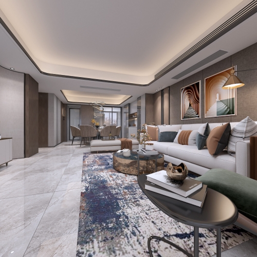 Modern A Living Room-ID:451951037