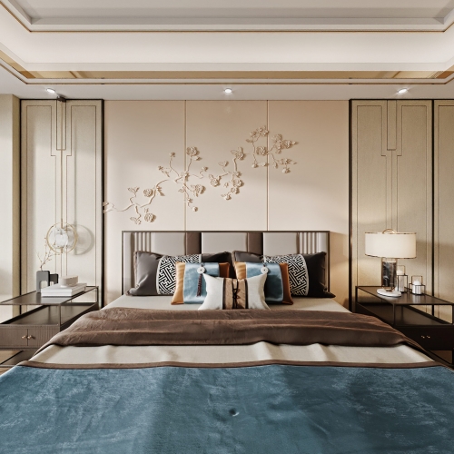 New Chinese Style Bedroom-ID:187980892