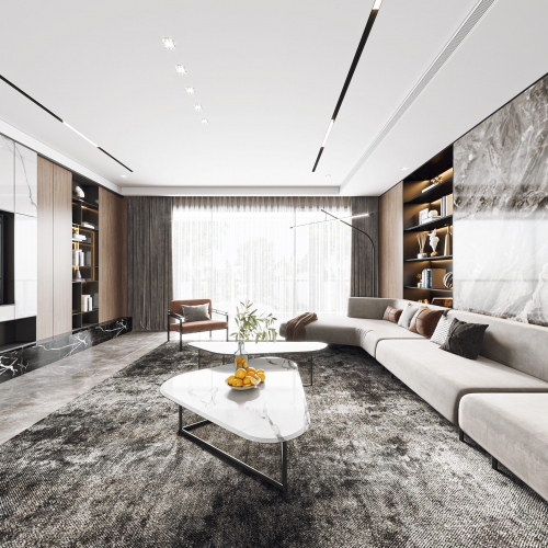 Modern A Living Room-ID:488491067