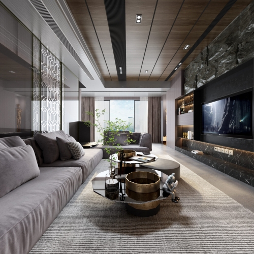 Post Modern Style A Living Room-ID:874500046