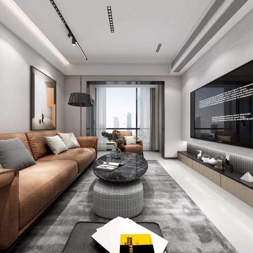 Modern A Living Room-ID:886092903