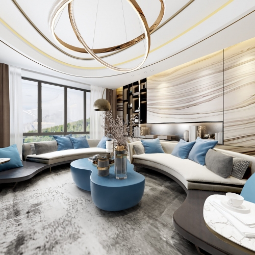 Modern A Living Room-ID:765772102