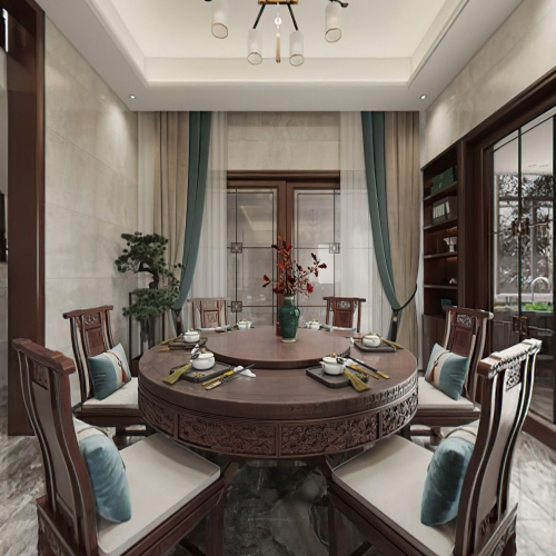 Chinese Style Dining Room-ID:783646119