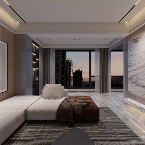 Modern A Living Room-ID:458122014