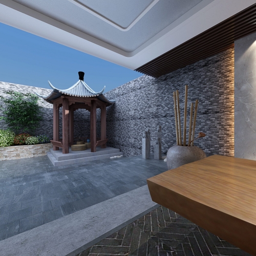 New Chinese Style Courtyard/landscape-ID:534003024