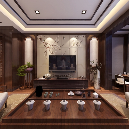 New Chinese Style Bedroom-ID:911417013
