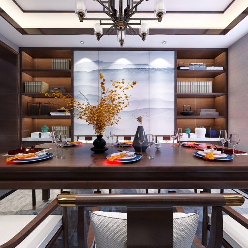 New Chinese Style Dining Room-ID:104583982