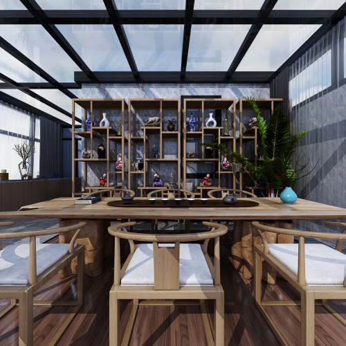 New Chinese Style Tea House-ID:688952927