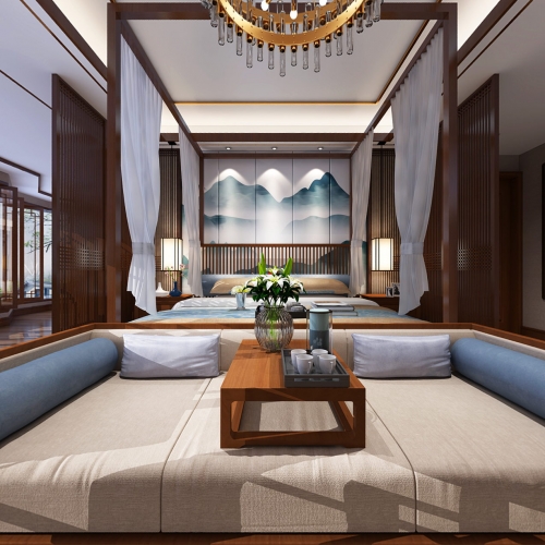New Chinese Style Bedroom-ID:103058108