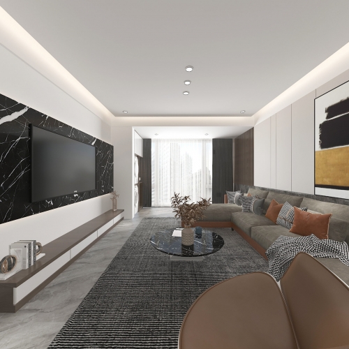 Modern A Living Room-ID:954781061