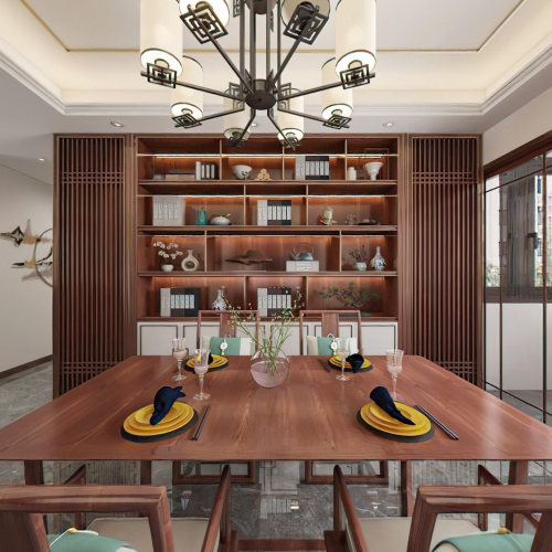 New Chinese Style Dining Room-ID:609080855