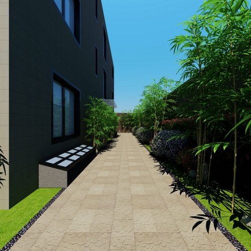 Modern Courtyard/landscape-ID:332007884