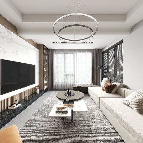 Modern A Living Room-ID:368582013