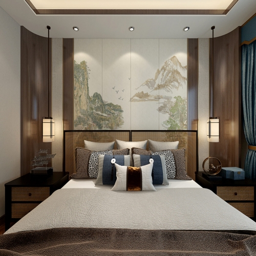 New Chinese Style Bedroom-ID:149739035