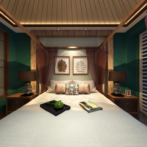 Southeast Asian Style Guest Room-ID:488993889