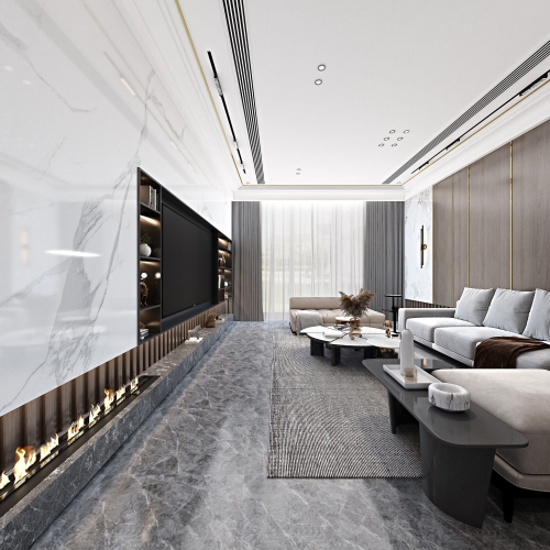 Modern A Living Room-ID:430800956