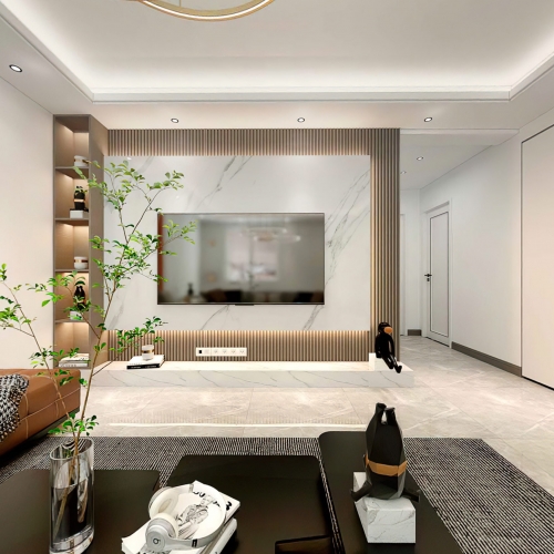 Modern A Living Room-ID:988991029