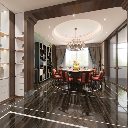 New Chinese Style Dining Room-ID:686469082