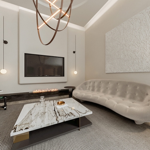 Wabi-sabi Style A Living Room-ID:960514079