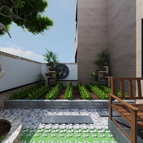 Modern Courtyard/landscape-ID:951364996