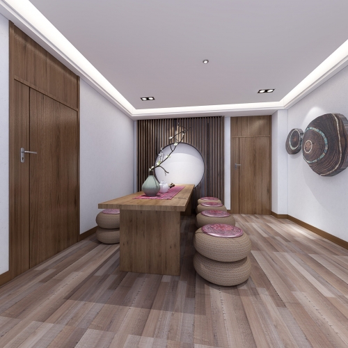 New Chinese Style A Living Room-ID:699775938