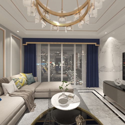 Modern A Living Room-ID:350711118