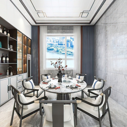 New Chinese Style Dining Room-ID:586510905